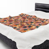 Summer Design 05 on Velveteen Plush Blanket - Perfect for Home Decor and Gifts