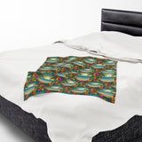 Summer Design 12 on Velveteen Plush Blanket - Perfect for Home Decor and Gifts