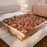 Summer Design 05 on Velveteen Plush Blanket - Perfect for Home Decor and Gifts