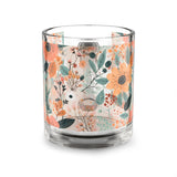 Summer Design 01 on Glass Mug - 10oz Botanical Coffee Cup for Tea Lovers