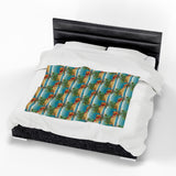 Summer Design 10 on Velveteen Plush Blanket - Perfect for Home Decor and Gifts