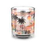 Summer Design 04 on Glass Mug - 10oz Botanical Coffee Cup for Tea Lovers