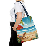 Summer Design 11 on Floral Tote Bag - Stylish Eco-Friendly Shopping Bag for Everyday Use