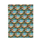 Summer Design 11 on Velveteen Plush Blanket - Perfect for Home Decor and Gifts