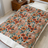 Summer Design 01 on Velveteen Plush Blanket - Perfect for Home Decor and Gifts
