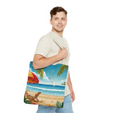 Summer Design 11 on Floral Tote Bag - Stylish Eco-Friendly Shopping Bag for Everyday Use
