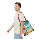Summer Design 11 on Floral Tote Bag - Stylish Eco-Friendly Shopping Bag for Everyday Use