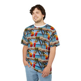 Summer Design 08 on Floral Unisex Cut & Sew Tee - Vibrant Nature Inspired Design for All Occasions