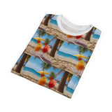 Summer Design 09 on Floral Unisex Cut & Sew Tee - Vibrant Nature Inspired Design for All Occasions