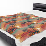 Summer Design 06 on Velveteen Plush Blanket - Perfect for Home Decor and Gifts