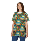 Summer Design 12 on Floral Unisex Cut & Sew Tee - Vibrant Nature Inspired Design for All Occasions