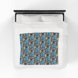 Summer Design 08 on Velveteen Plush Blanket - Perfect for Home Decor and Gifts