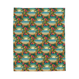 Summer Design 12 on Velveteen Plush Blanket - Perfect for Home Decor and Gifts