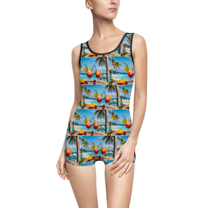 Summer Design 08 on Bohemian Floral Women's Vintage Swimsuit - Retro Style Swimwear for Summer