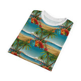 Summer Design 10 on Floral Unisex Cut & Sew Tee - Vibrant Nature Inspired Design for All Occasions