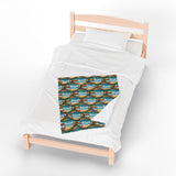 Summer Design 11 on Velveteen Plush Blanket - Perfect for Home Decor and Gifts