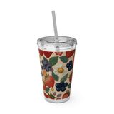 Summer Design 03 on Sunsplash Tumbler with Straw, 16oz