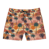 Summer Design 05 on Men's Floral Print Swim Shorts - Perfect for Summer Beach Days