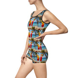 Summer Design 07 on Bohemian Floral Women's Vintage Swimsuit - Retro Style Swimwear for Summer