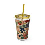 Summer Design 03 on Sunsplash Tumbler with Straw, 16oz