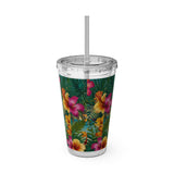 Summer Design 12 on Sunsplash Tumbler with Straw, 16oz