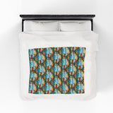 Summer Design 11 on Velveteen Plush Blanket - Perfect for Home Decor and Gifts