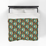 Summer Design 12 on Velveteen Plush Blanket - Perfect for Home Decor and Gifts