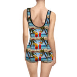 Summer Design 07 on Bohemian Floral Women's Vintage Swimsuit - Retro Style Swimwear for Summer