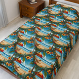 Summer Design 11 on Velveteen Plush Blanket - Perfect for Home Decor and Gifts