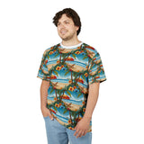 Summer Design 11 on Floral Unisex Cut & Sew Tee - Vibrant Nature Inspired Design for All Occasions