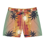 Summer Design 06 on Men's Floral Print Swim Shorts - Perfect for Summer Beach Days