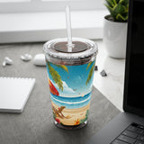 Summer Design 11 on Sunsplash Tumbler with Straw, 16oz