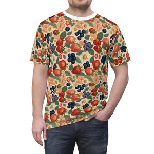 Summer Design 03 on Floral Unisex Cut & Sew Tee - Vibrant Nature Inspired Design for All Occasions