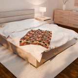 Summer Design 04 on Velveteen Plush Blanket - Perfect for Home Decor and Gifts