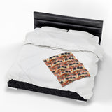 Summer Design 04 on Velveteen Plush Blanket - Perfect for Home Decor and Gifts