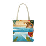 Summer Design 11 on Floral Tote Bag - Stylish Eco-Friendly Shopping Bag for Everyday Use