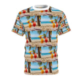 Summer Design 09 on Floral Unisex Cut & Sew Tee - Vibrant Nature Inspired Design for All Occasions