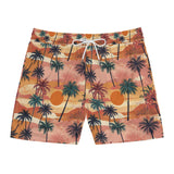 Summer Design 05 on Men's Floral Print Swim Shorts - Perfect for Summer Beach Days