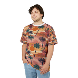 Summer Design 05 on Floral Unisex Cut & Sew Tee - Vibrant Nature Inspired Design for All Occasions