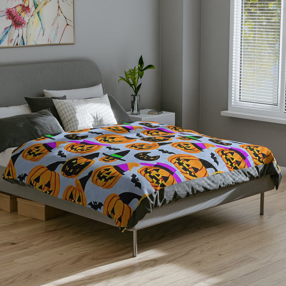 Beautiful Halloween Velveteen Minky Blanket 6