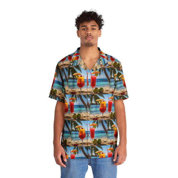 Summer Design 07 on Beautiful Men's Hawaiian Shirt (AOP) 7