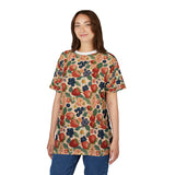 Summer Design 03 on Floral Unisex Cut & Sew Tee - Vibrant Nature Inspired Design for All Occasions