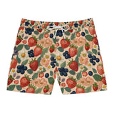 Summer Design 03 on Men's Floral Print Swim Shorts - Perfect for Summer Beach Days