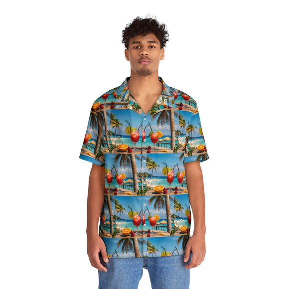 Summer Design 08 on Beautiful Men's Hawaiian Shirt (AOP) 7