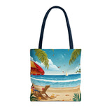 Summer Design 11 on Floral Tote Bag - Stylish Eco-Friendly Shopping Bag for Everyday Use