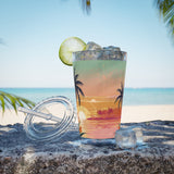 Summer Design 06 on Sunsplash Tumbler with Straw, 16oz