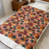 Summer Design 05 on Velveteen Plush Blanket - Perfect for Home Decor and Gifts