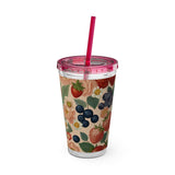 Summer Design 03 on Sunsplash Tumbler with Straw, 16oz
