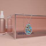 Summer Design 08 on Oval Necklace - Elegant Jewelry for Nature Lovers