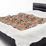Summer Design 01 on Velveteen Plush Blanket - Perfect for Home Decor and Gifts